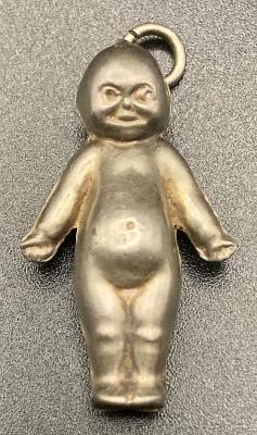 Sterling silver Fums Up good luck charm