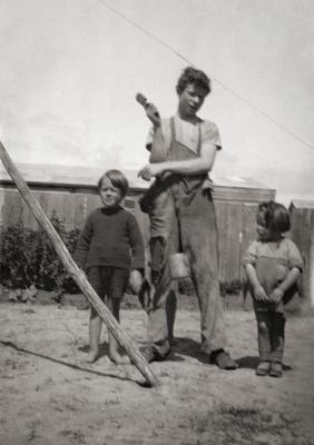 Roy Grace with Daniel and Rhona Box.
