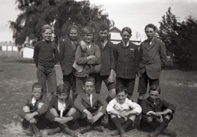 Students In Front Of The BDHS Home Science Centre