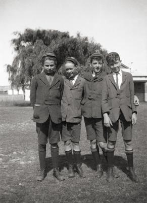 Students In Front Of The BDHS Home Science Centre