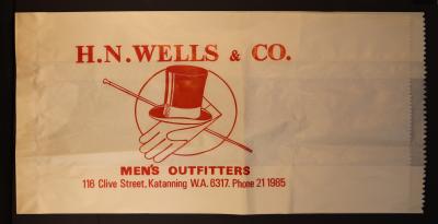 H.N. Wells Paper Bag