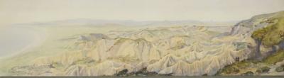 World War 1, South-West Asia, Türkiye, Gallipoli, MOORE-JONES, "Sketches Made at ANZAC", Plate 10 -  The Terrible Country Towards Suvla, 1915