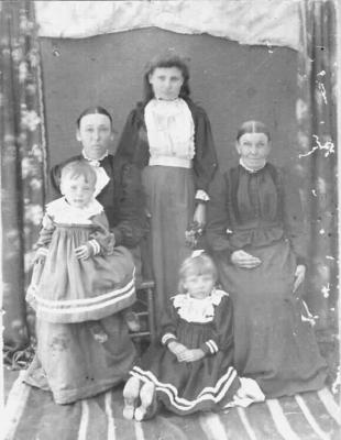 Mary Ann Brandis nee Stevens and her children