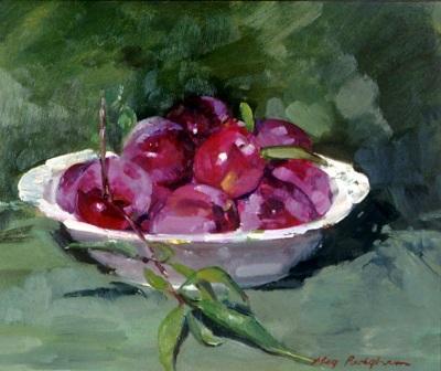 Bowl of plums