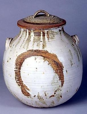 Lidded Barrel (Urn)