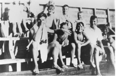 SWIMMERS AT CLAREMONT BATHS