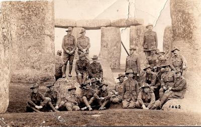 World War 1, Europe England Stonehenge, 44 Battalion, 1917