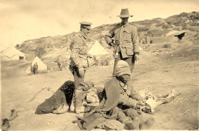 World War 1, Europe Türkiye, Gallipoli, Anzac Cove, 4 Field Ambulance, 1915