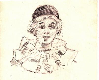 World War 1, Middle East, Vernon LORIMER, Pencil Sketch, 1915