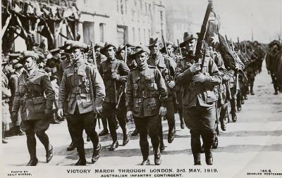 World War 1, England, London, Victory Parade, 1919