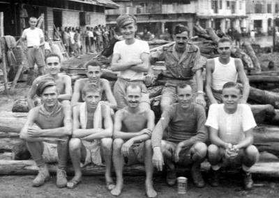 World War 2, Singapore,  Released Internees, 1945