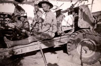 World War 2, Middle East Egypt Siwa Oasis, 14 Field Battery,  1942