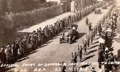 World War 1, Middle East Egypt Cairo, ALLENBY, 14 Field Battery,  1918