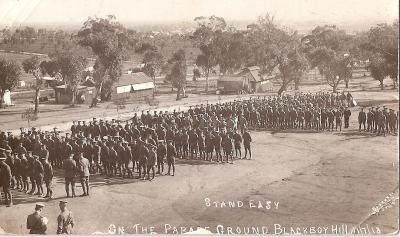 World War 1 , Australia Western Australia Blackboy Hill Camp, 1918