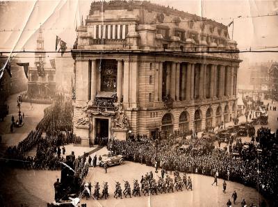 World War 1, Europe, England, London, Victory Parade, 44 Battalion, 1919