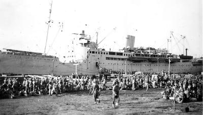 Post 1945, Papua New Guinea, Rabaul, HMAS Kanimbla,1946
