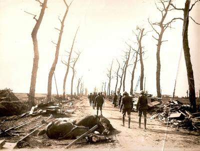 World War 1, Western Front, Ypres, Menin Road, 1918