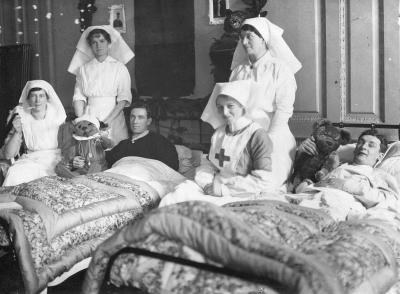 World War 1 , Europe, England, London, Coulter Hospital, BAXTER, 1915