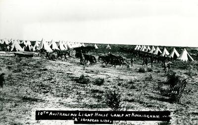 World War 1, Australia Western Australia Rockingham, 10 Australian Light Horse, 1914