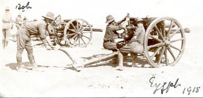 World War 1 , Middle East Egypt, DONNELLY, Australian Field Artillery, 1915