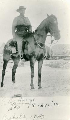 World War 1, Australia Western Australia, 25 Australian Light Horse, PARSONS, 1912