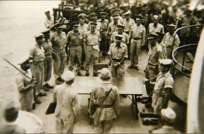 World War 2, South West Pacific, New Britain, Surrender Ceremony, HMS Glory,1945