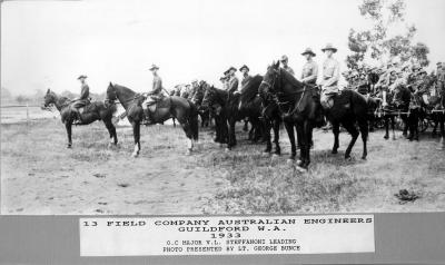 Interwar, Australia Western Australia, STEFFANONI, 13 Field Company 1933