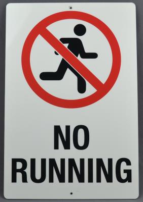 METALIC SIGN - NO RUNNING