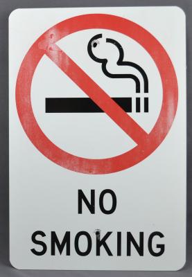 METALIC SIGN - NO SMOKING