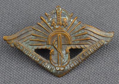 RETURNED FROM ACTIVE SERVICE BADGE