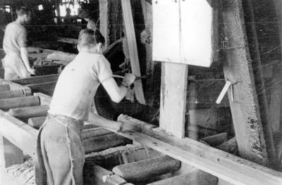 Men at work in Nannup Mill