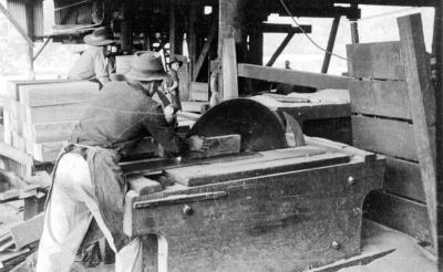 Men at work in Nannup Mill