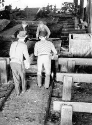 Men at work in Nannup Mill