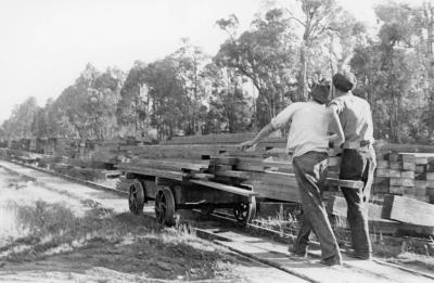 Men at work in Nannup Mill