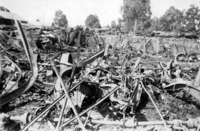 Nannup Mill after fire 6/2/1954
