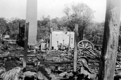 Nannup Mill after fire 6/2/1954