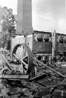 Nannup Mill after fire 6/2/1954