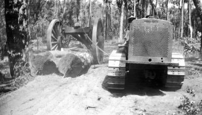 Log hauling Nannup bush