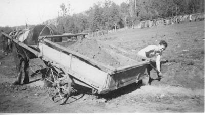 George Sobott - Home made cart