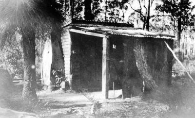 Hut on "Glenkarri" before clearing started