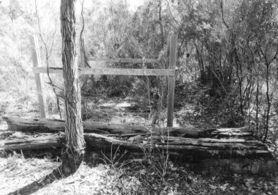 Well & wooden log trough at 43 kilometre on Brockman Highway. 7th February 2016.