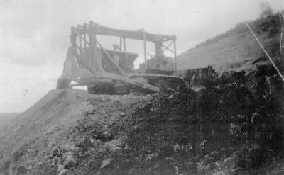 Construction of Mount Folly Road 1956