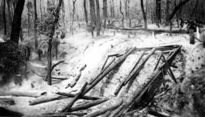 Burnt Railway Bridge C.1930