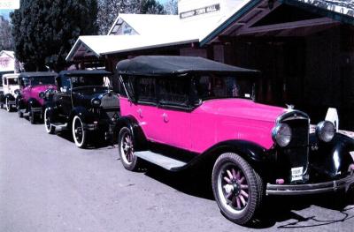 Pre 1930 cars outside Town Hall for 125th anniversary of Nannup township 10th January 2015