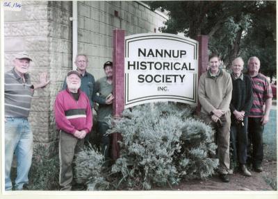New Nannup Historical Sign - Installed by Men's Shed 22-3-2017