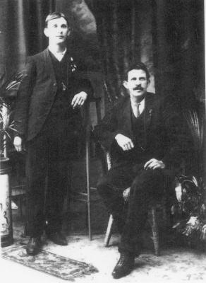 Bob Wakefield (Groom) Andy Blythe (Best Man) 1911