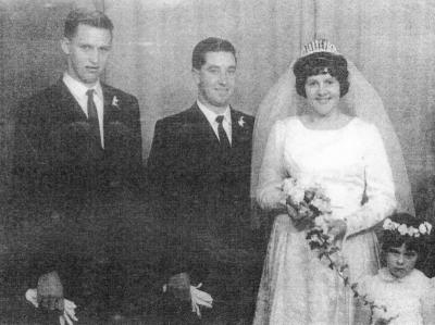 Wedding of Allan McKittrick & Kathy Cuthbert - Best Man, Brother Colin - Flower Girl unknown