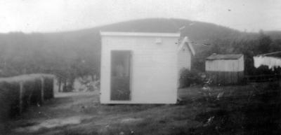 Nannup Hospital = Rear of morgue & Mrs. Jespersons office