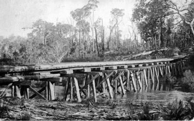 Trestle Bridge on bush line Barrabup