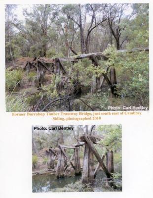 Former Barrabup Timber Tramway Bridge, just South East of Cambray Siding. Taken 2010